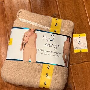 Live 2 Lounge Tan 3-Piece Textured Lounge Set